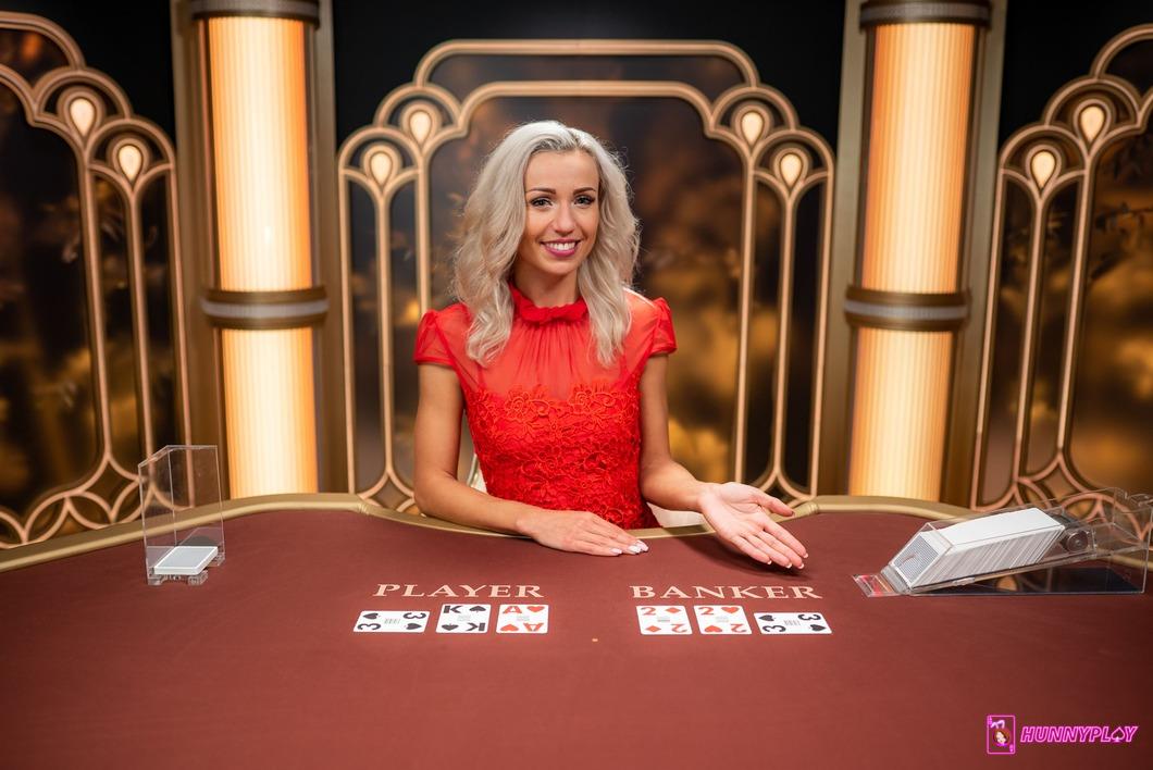 Live Dealer Baccarat at HunnyPlay