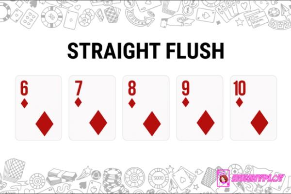 Straight Flush is a sequence of five cards of the same suit