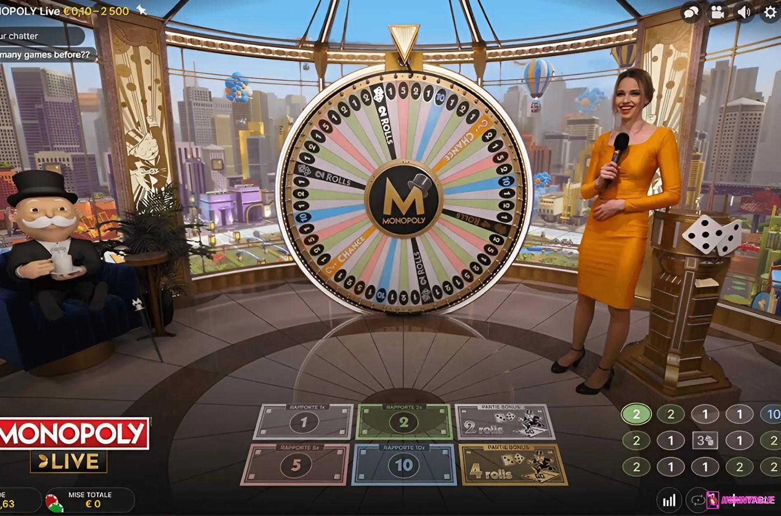 Monopoly Live is a lucky spin game with an attractive payouts and odds.