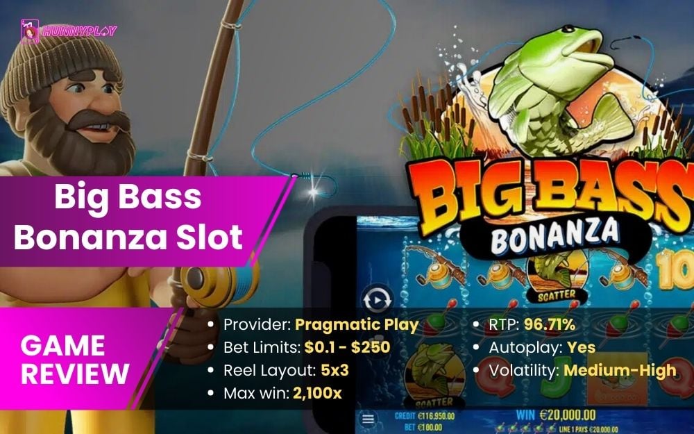 Big Bass Bonanza Slot - Feature image