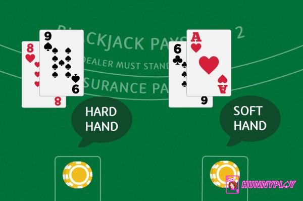 Soft hands and hard hands in Blackjack