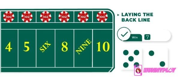 A Lay Bet in Craps is a wager where you bet that a 7 will be rolled before a specific number.