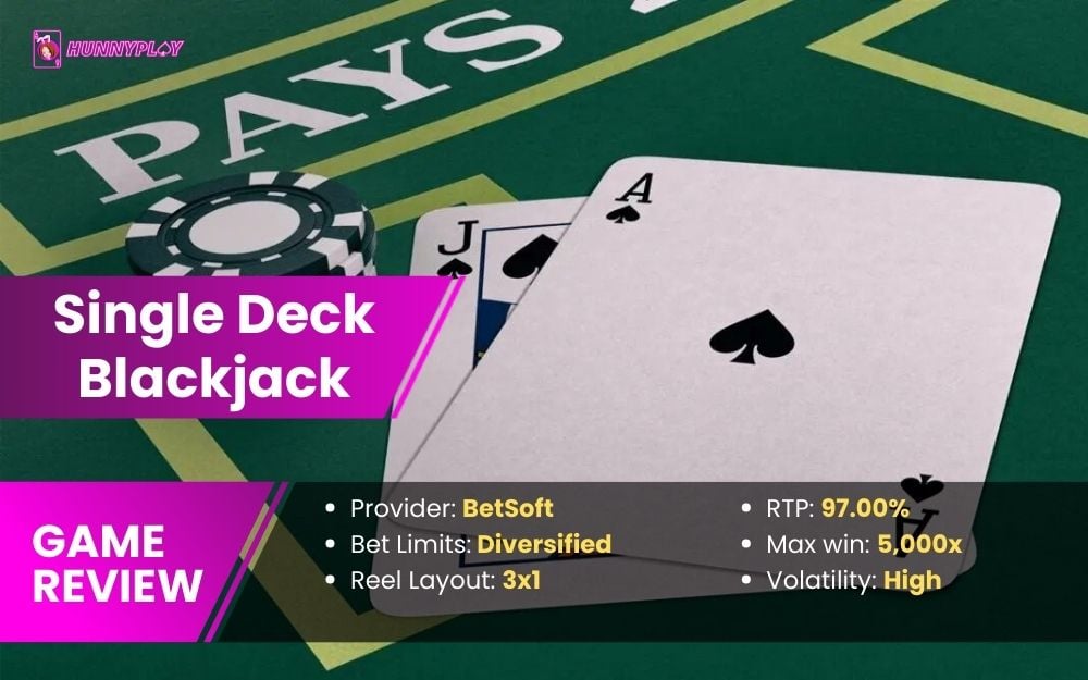 Single Deck Blackjack - Featuure image