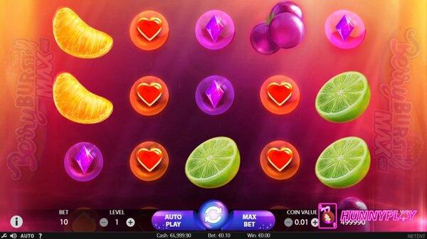 Berryburst MAX is a fruit-themed slot game from NetEnt provider.