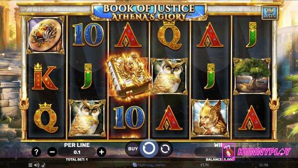 best Spinomenal slot - Book of Justice Athena Glory