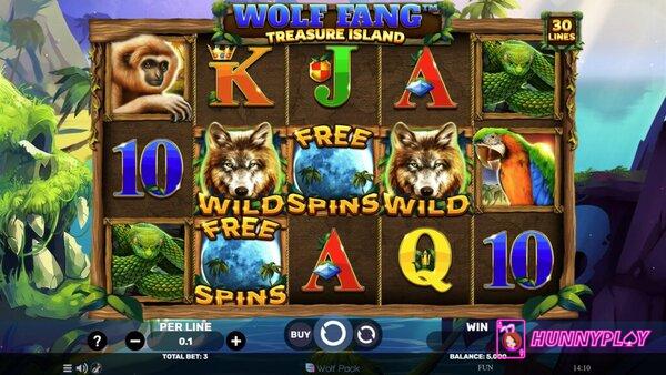 best Spinomenal slot - Wolf Fang Treasure Island