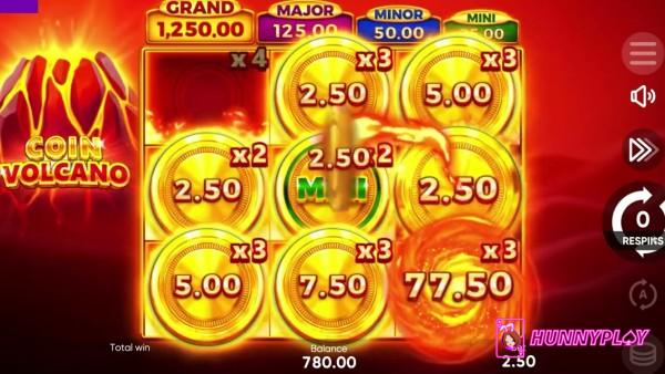 Big win in Coin Volcano slot