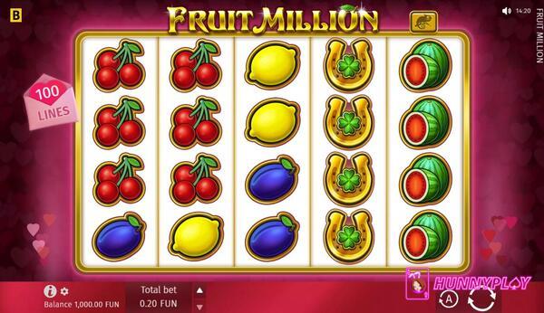 Spinning in Fruit Million slot is easy.