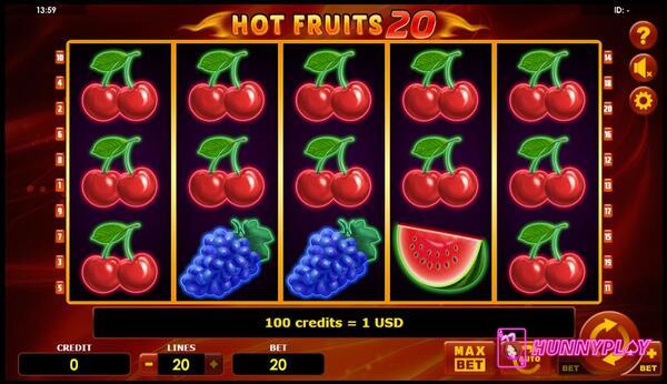 Getting started with Hot Fruits 20 slot is easy.