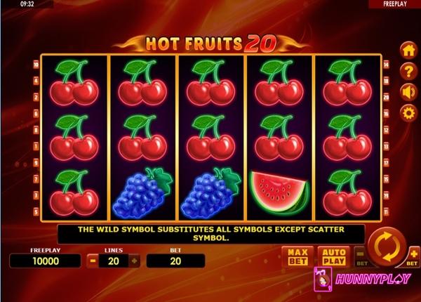 Hot Fruits 20 is a traditional fruit-themed slot