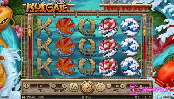 Koi Gate main game screen