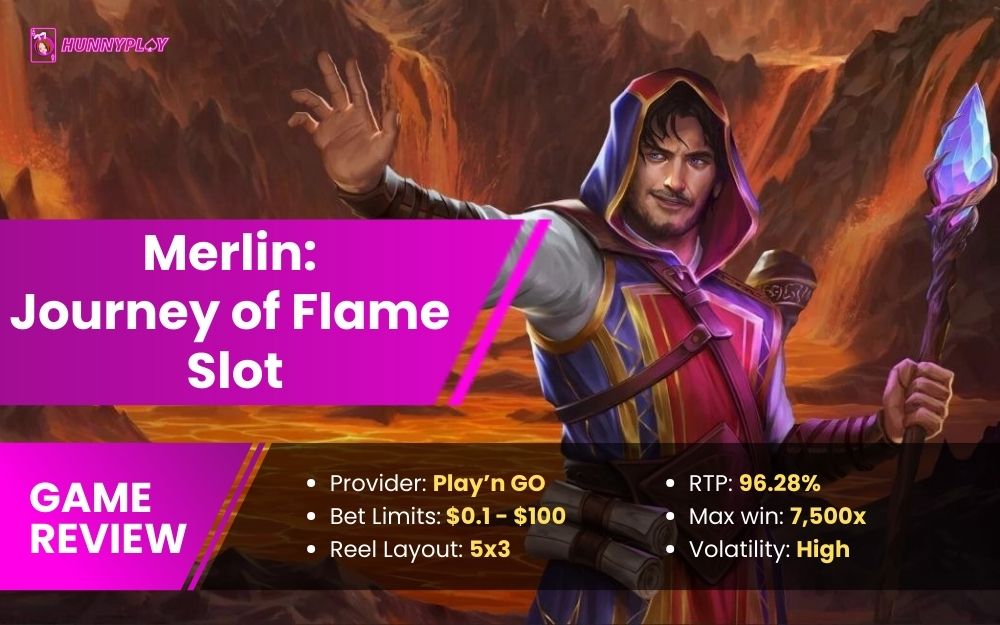 Merlin Journey of Flame slot - Feature Image