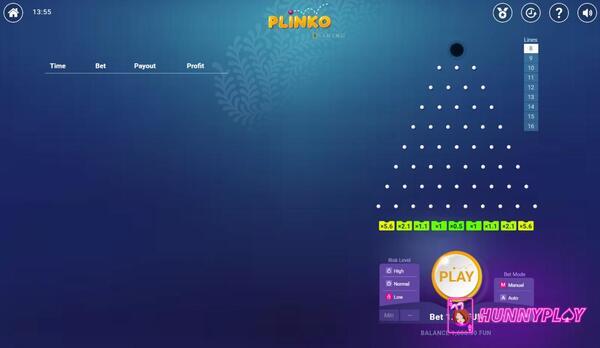 Plinko BGaming is a straightforward yet thrilling game of chance. 