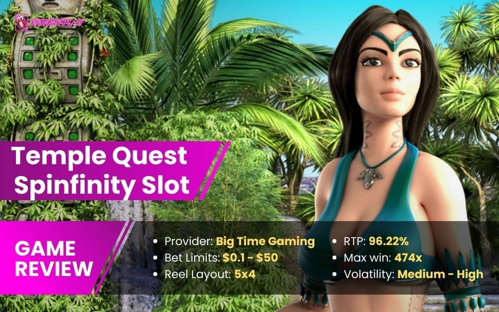 Temple Quest Spinfinity Slot - Feature Image