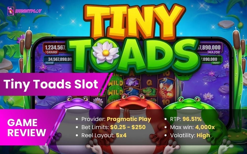 Tiny Toads Slot - Feature image