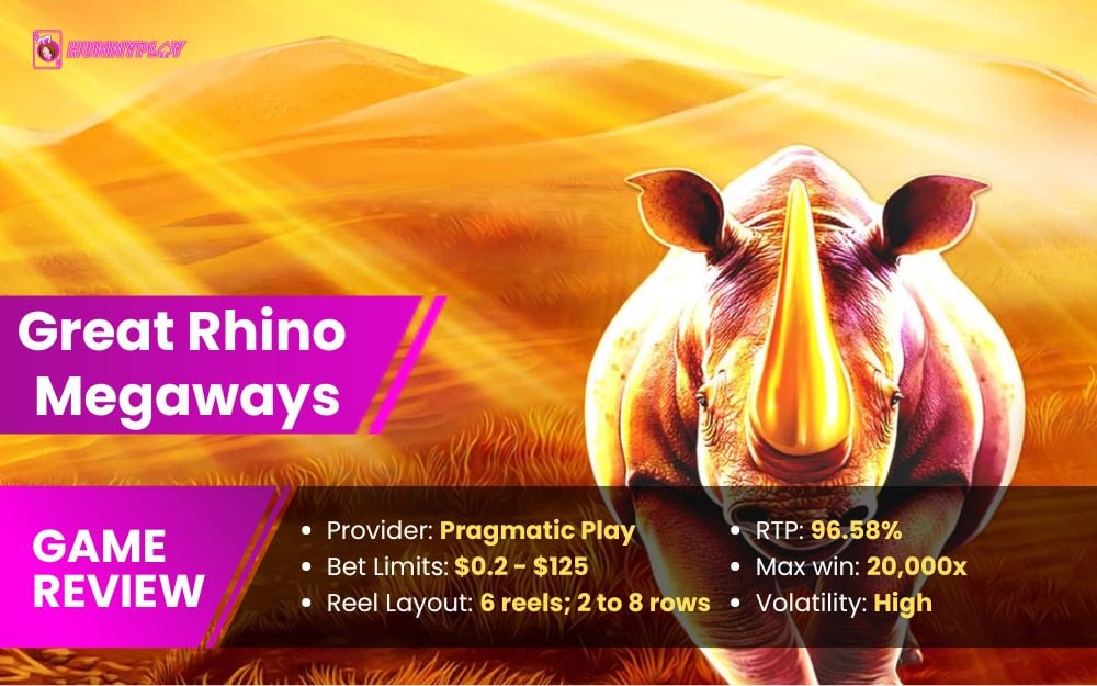 Great Rhino Megaways - Featured Image