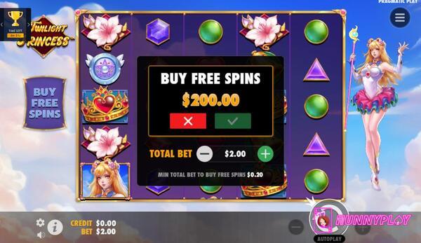 Twilight Princess - Buy Free Spins feature